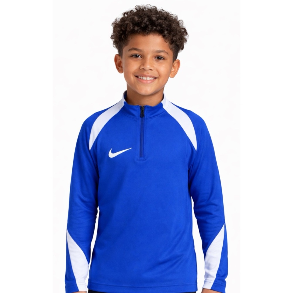 Nike Kids Blue Dri-Fit long sleeve shirt
